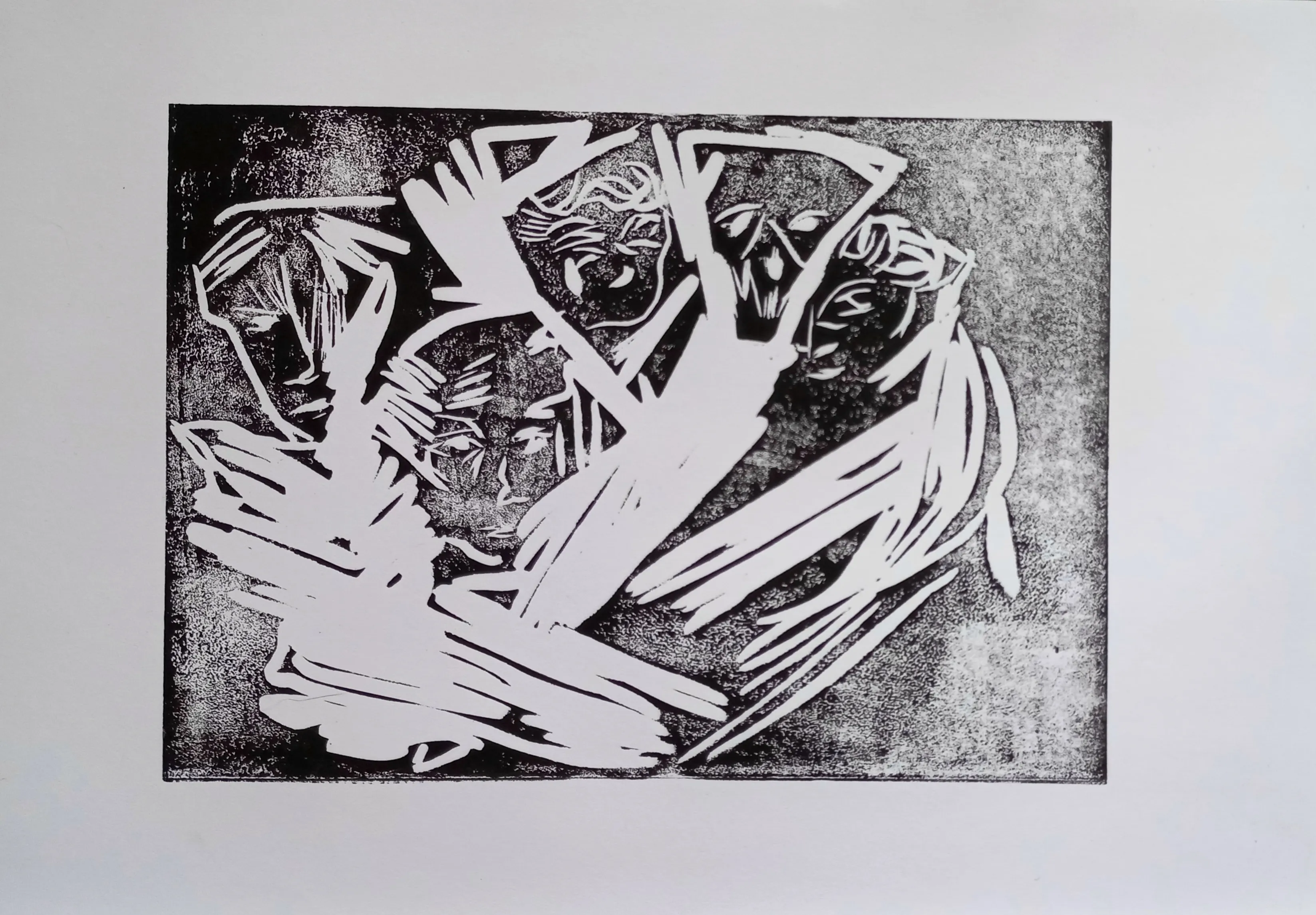 Зображення "Гнів. Байдужість. Насміх. Смерть. Наївність." від Вікторія Граб, розмір: 29*21, медіум: Графіка, місто: Львів Фото 1 з 2.