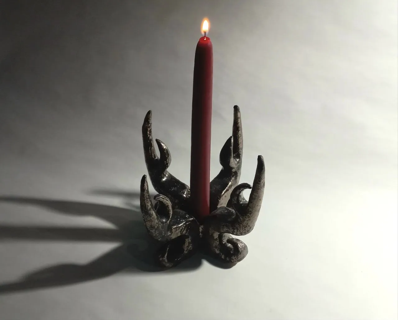 Зображення "підсвічник №2" від Вікторія Граб, розмір: 15*13*13, матеріали: шамот, глазур, медіум: кераміка, місто: Львів, ціна: ₴500 Фото 2 з 2.